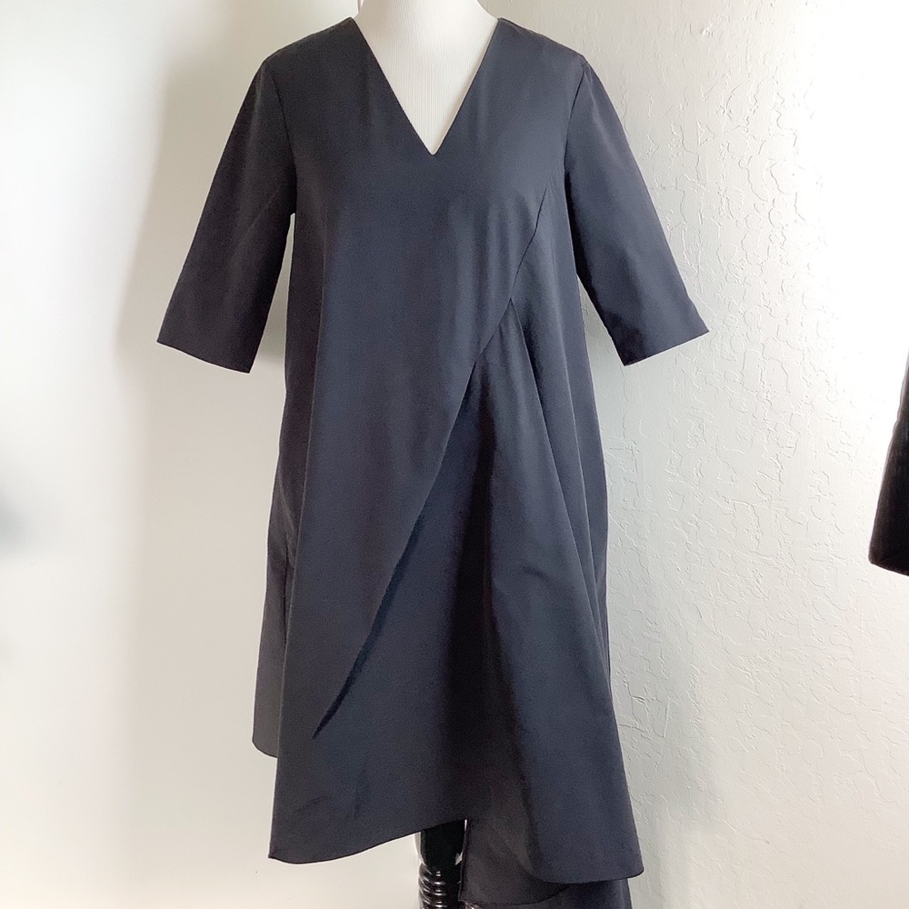 COS Asymmetrical Black Dress 6